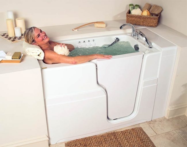 walk-in tub shower remodel Windsor Hills