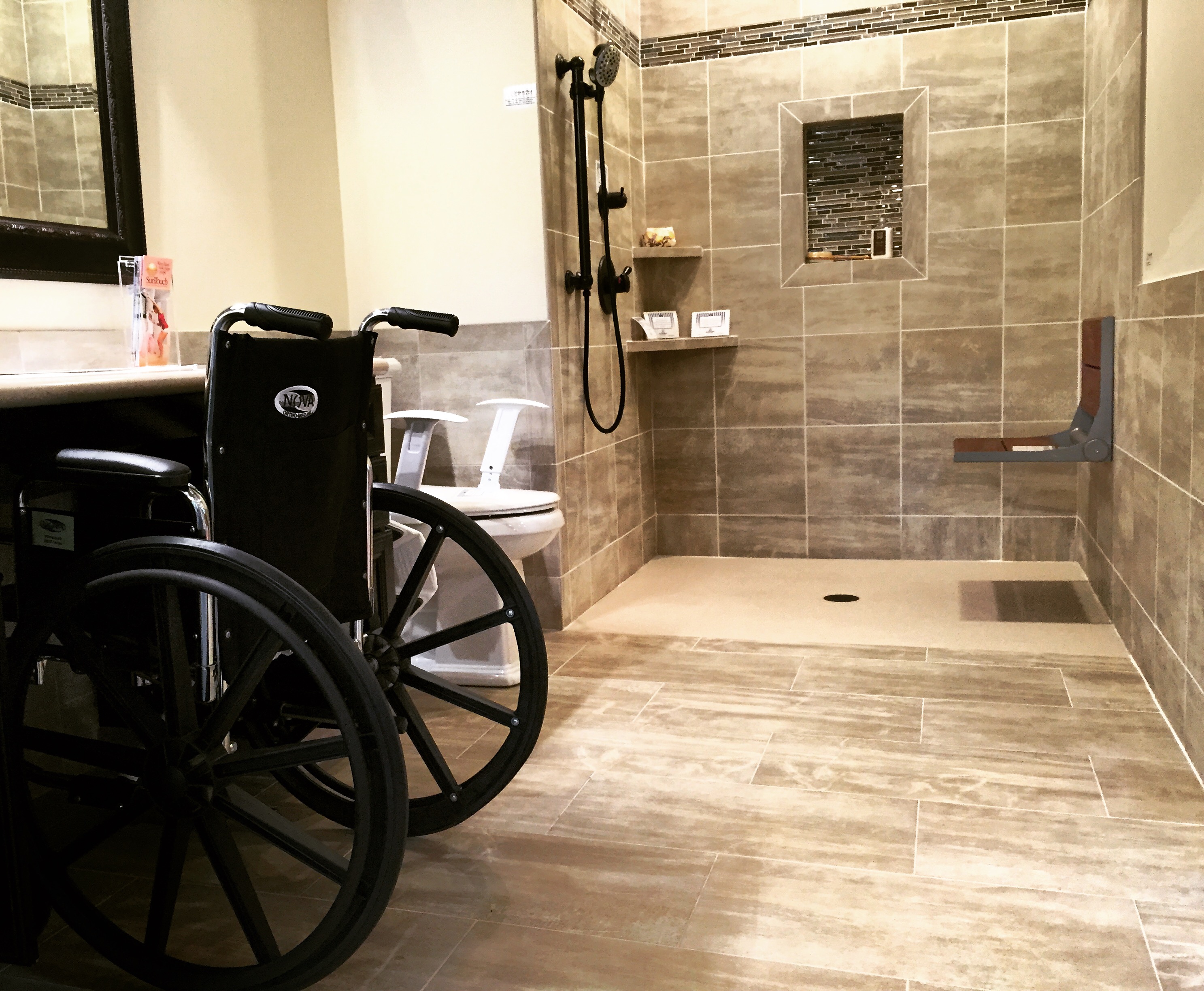 handicap accessible adu shower remodel Windsor Hills